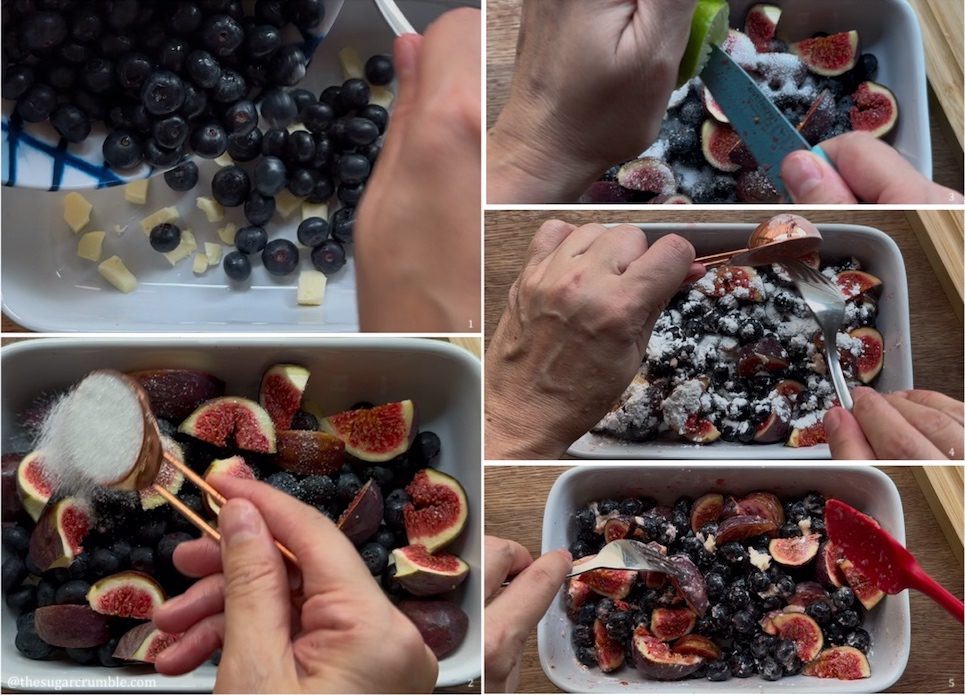 Easy Fig & Berry Cobbler